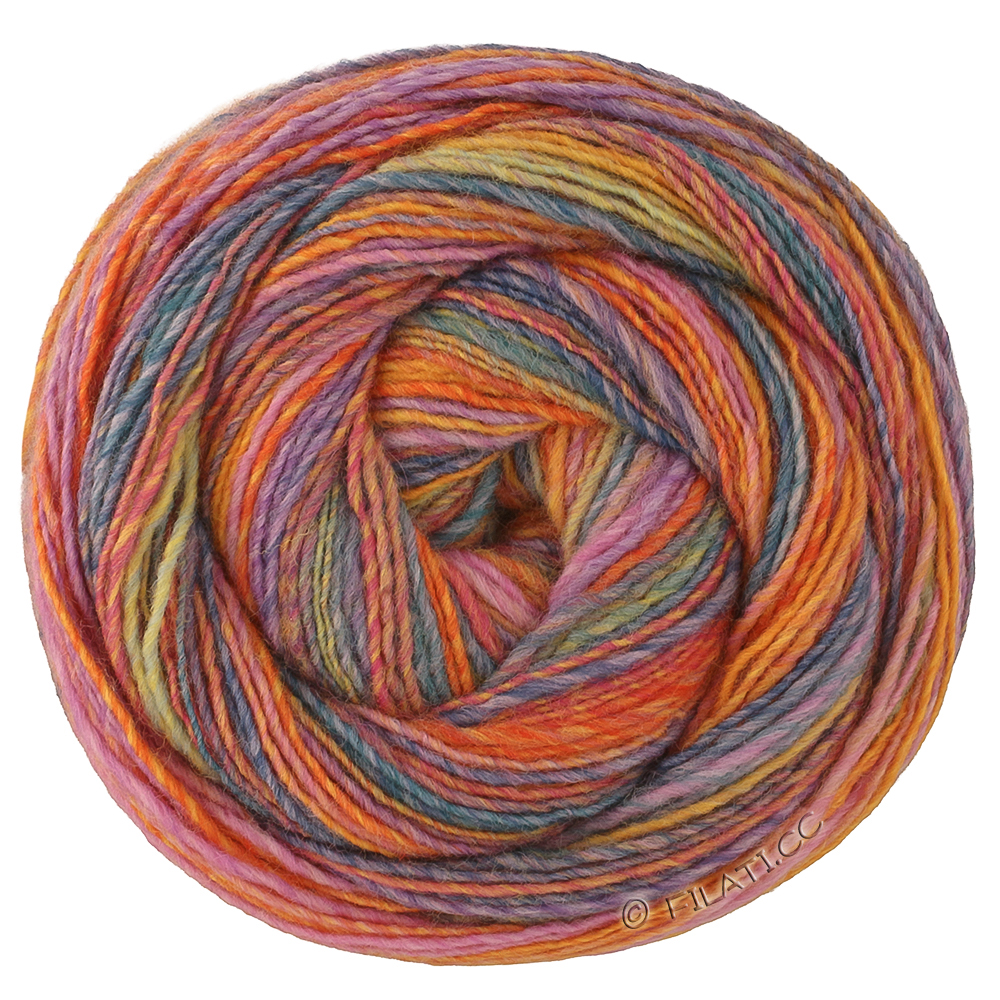 GOMITOLO DISEGNO - von Lana Grossa | 523-Lila/Pistazie/Pink/Rotorange/Orange/Petrol/Jeansblau