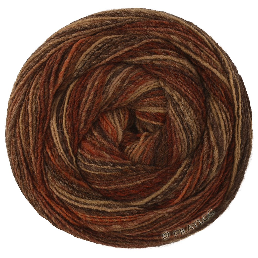 GOMITOLO DISEGNO - von Lana Grossa | 525-Burgund/Beige/Rost/Taupe/Dunkelbraun/Graubraun/Schwarzbraun