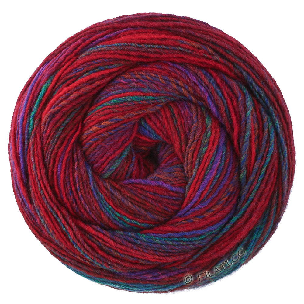 GOMITOLO DISEGNO - von Lana Grossa | 527-Rot/Weinrot/Violett/Petrol/Braunrot