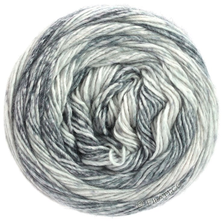 Lana Grossa GOMITOLO DUO 400 | 801-Rohweiß/Hellgrau/Mittelgrau/Dunkelgrau