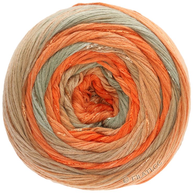 Lana Grossa GOMITOLO ESTATE | 301-Orange/Terrakotta/Camel/Khaki
