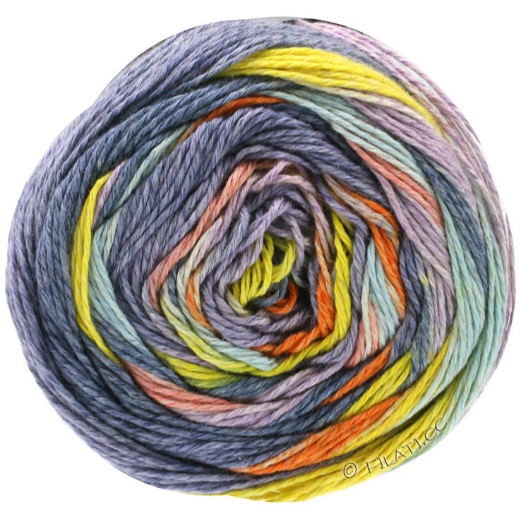 GOMITOLO LINO - von Lana Grossa | 2011-Antikviolett/Lachs/Orange/Gelb/Graublau/Stahlblau