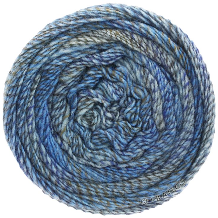 GOMITOLO SCANDIC - von Lana Grossa | 501-Blau/Grau meliert