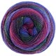 Lana Grossa GOMITOLO VERSIONE | 454-Tintenblau/Rotviolett/Dunkelviolett/Fuchsia/Waldgrün