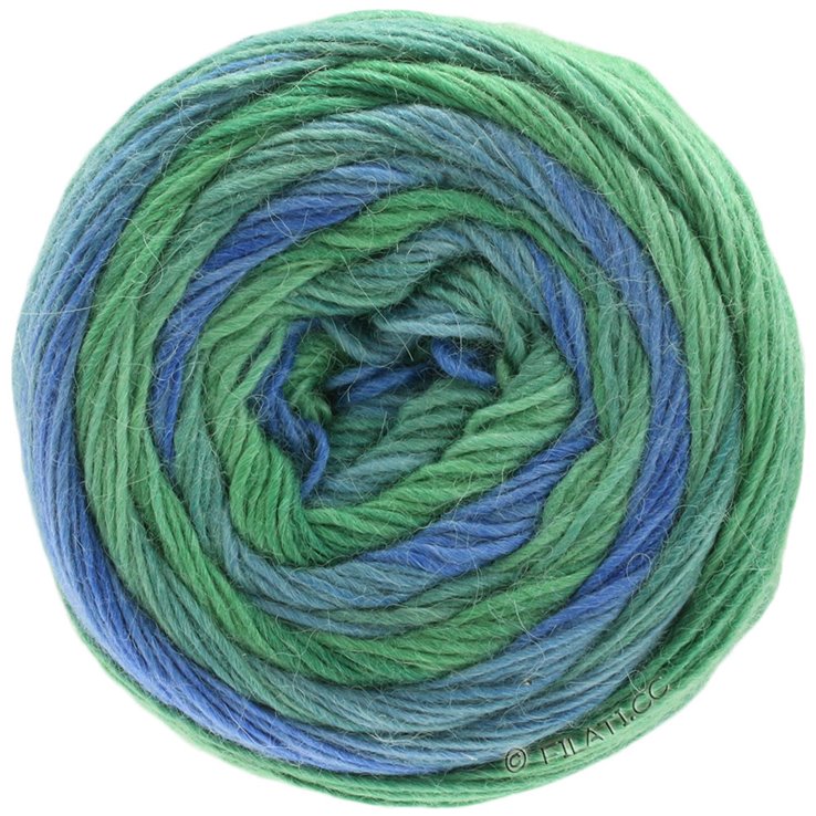 LACE Seta Dégradé 100g - von Lana Grossa | 103-Blau/Türkis/Hellgrün/Saphirgrün