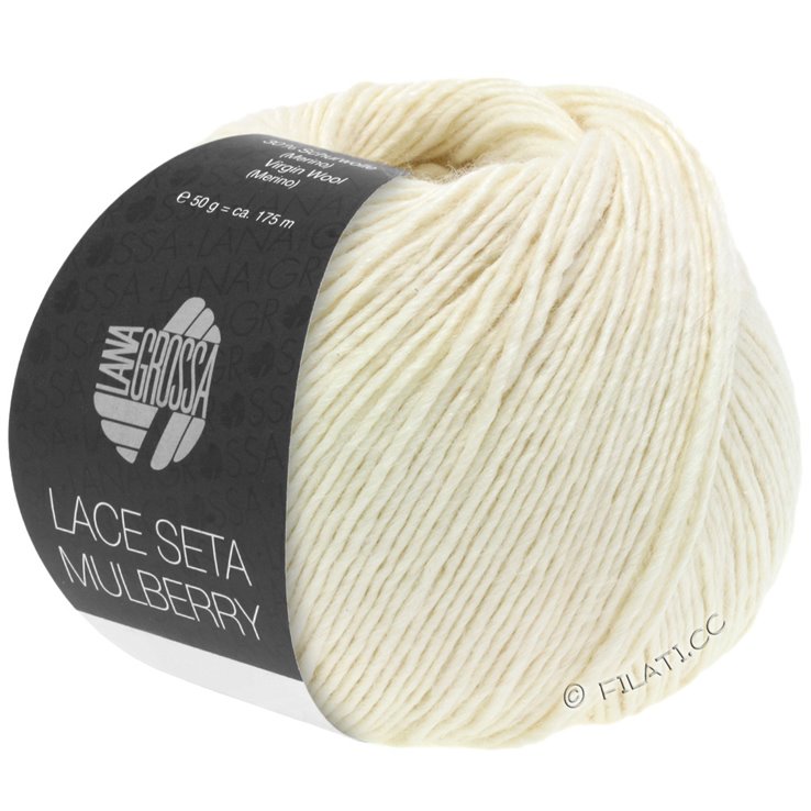 LACE SETA MULBERRY - von Lana Grossa | 01-Weiß