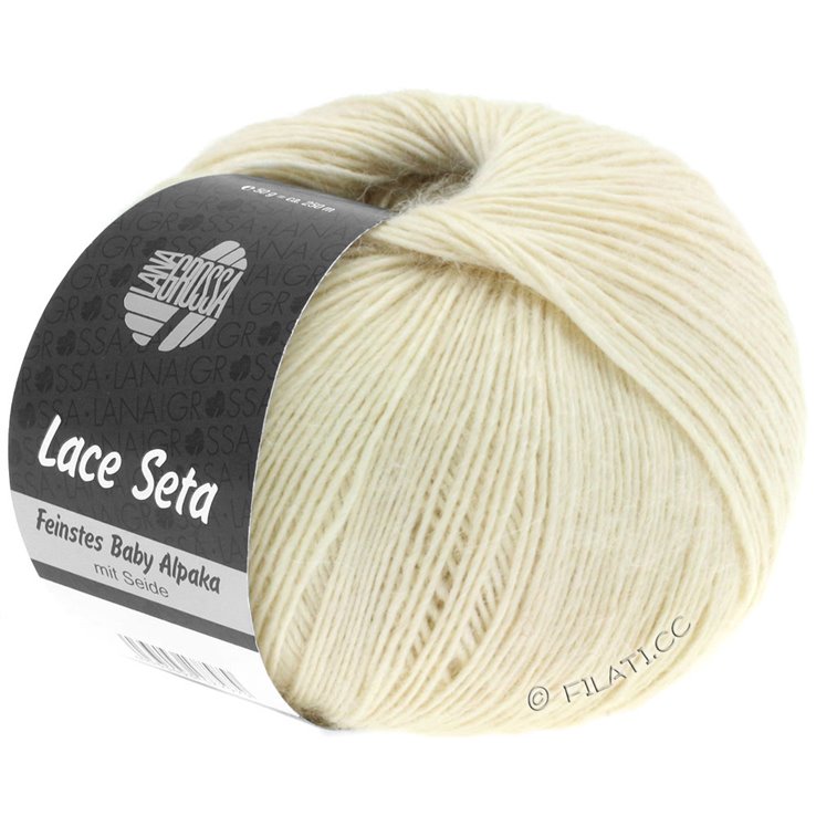 LACE SETA - von Lana Grossa | 01-Rohweiß