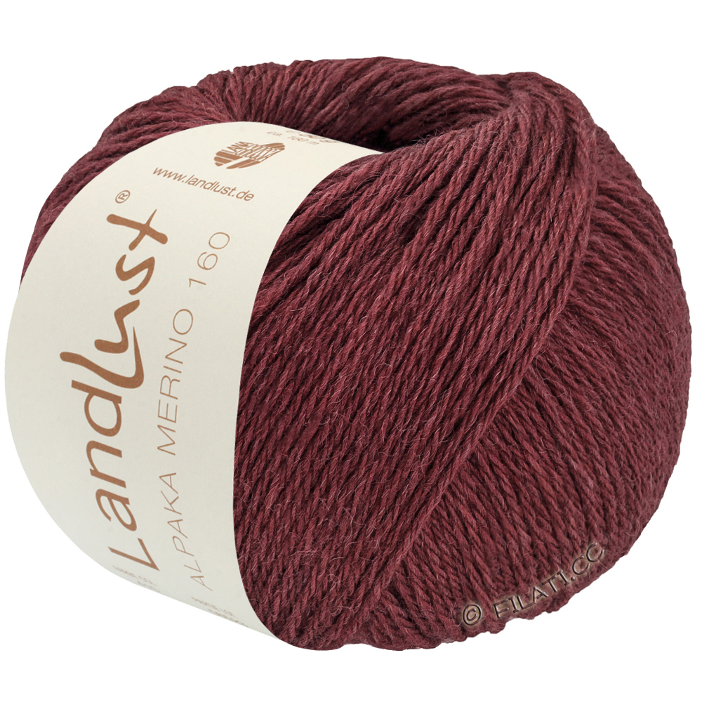 LANDLUST Alpaka Merino 160 - von Lana Grossa | 452-Weinrot