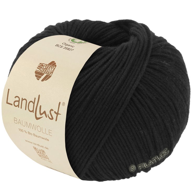 Lana Grossa LANDLUST BAUMWOLLE (GOTS) | 01-Schwarz