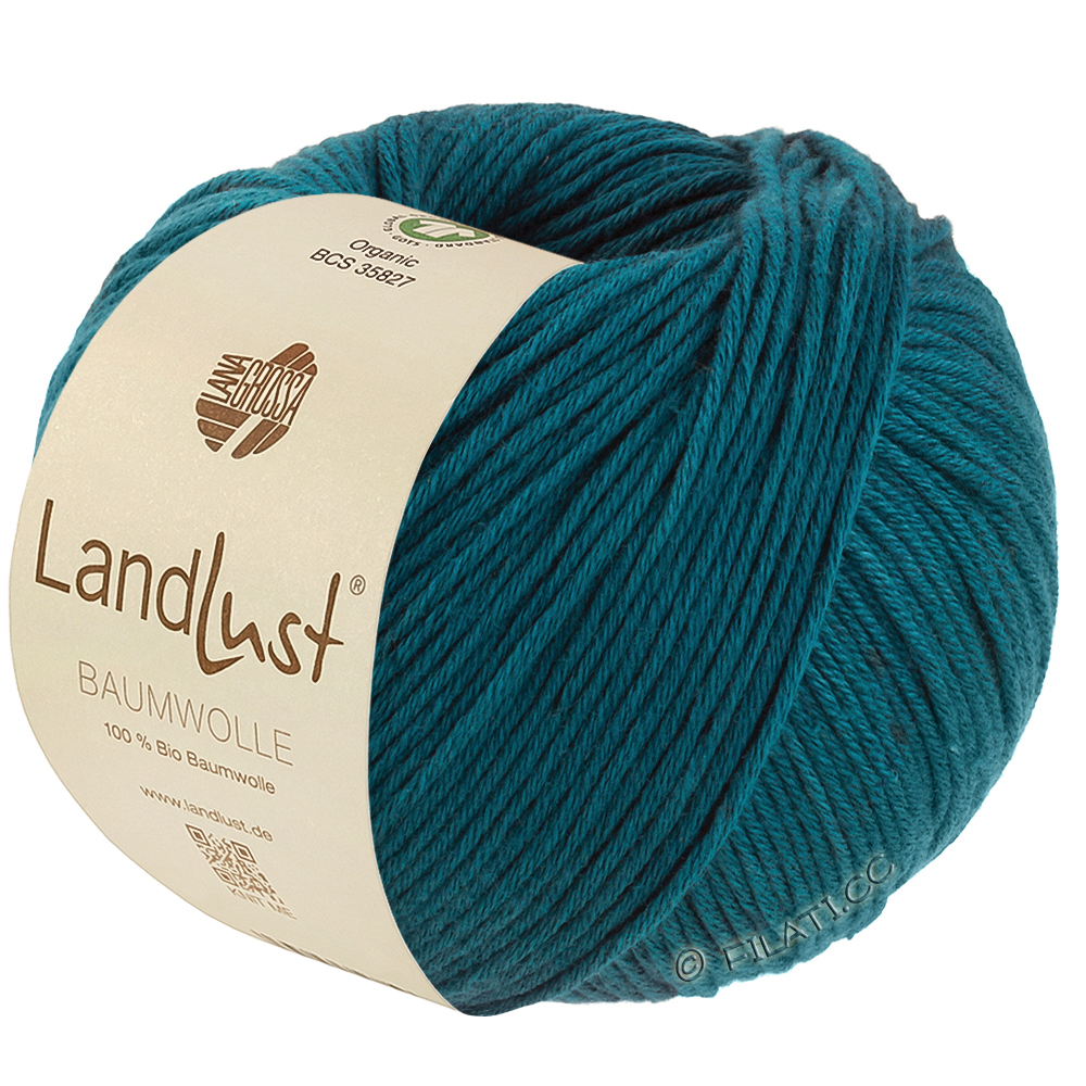LANDLUST BAUMWOLLE (GOTS) - von Lana Grossa | 39-Petrolgrün