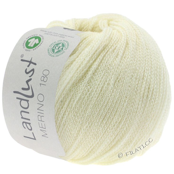 LANDLUST MERINO 180 (GOTS & ICEA) - von Lana Grossa | 201-Rohweiß
