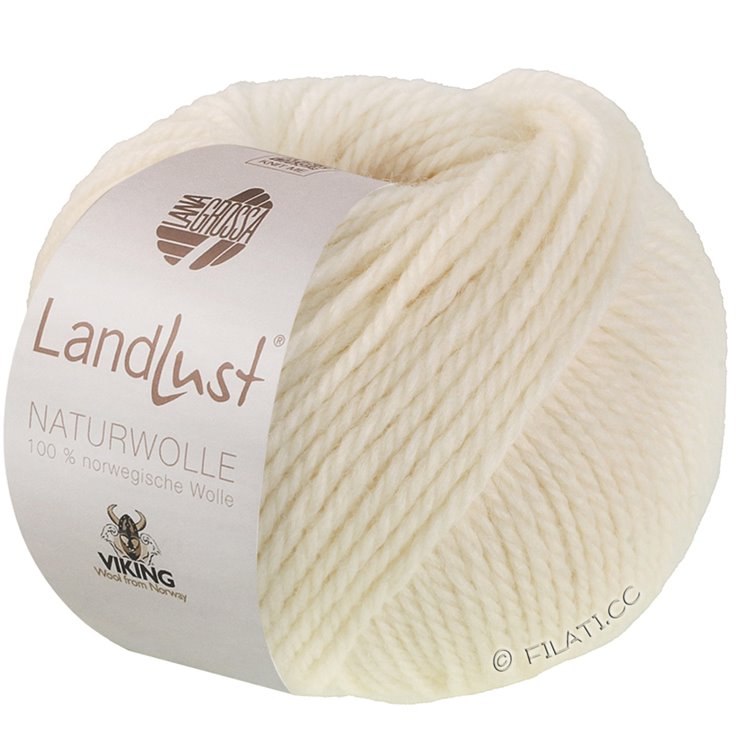 LANDLUST Naturwolle - von Lana Grossa | 01-Wollweiß