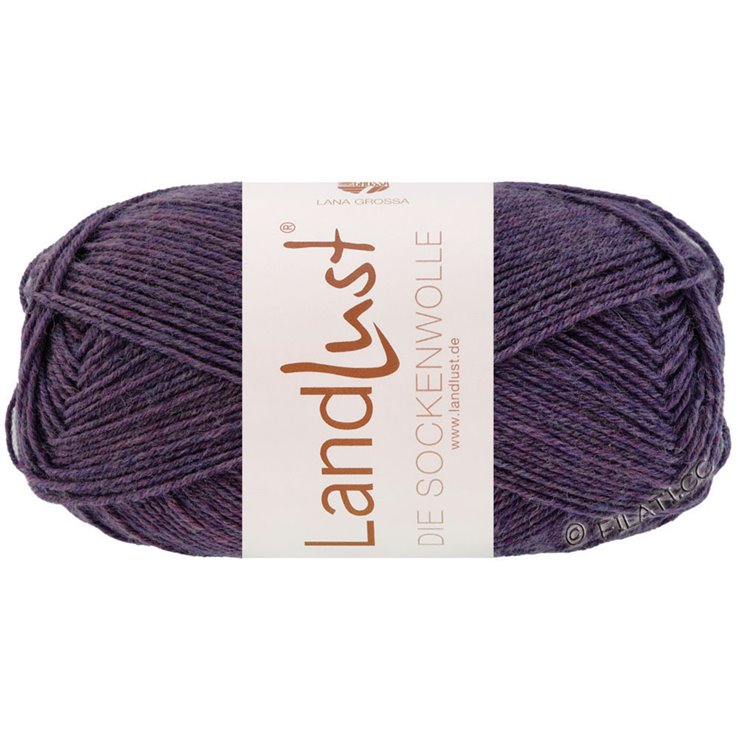 LANDLUST DIE SOCKENWOLLE 50g Mélange - von Lana Grossa | 1601-Dunkelviolett meliert