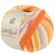 Lana Grossa LANDLUST DIE SOCKENWOLLE | 723-Gelborange/Rotorange/Creme/Flieder/Zartbeige/Lachsorange/Rot gestreift