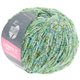 Lana Grossa LEGGERO II Print | 506-Weiß/Gelbgrün/Türkis/Hellgrau