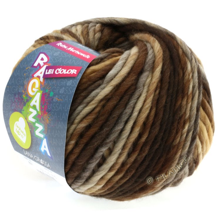 Lana Grossa LEI Color 100g (Ragazza) | 801-Beige/Natur/Taupe