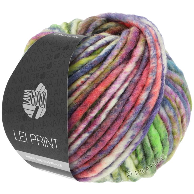 Lana Grossa LEI Print | 521-Braun/Altrosa/Rohweiß/Oliv/Petrol/Khaki