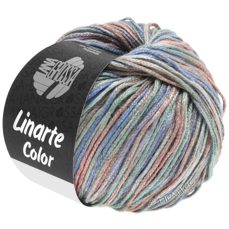 Lana Grossa LINARTE Color | 101-Mint/Beige/Graublau/Puder
