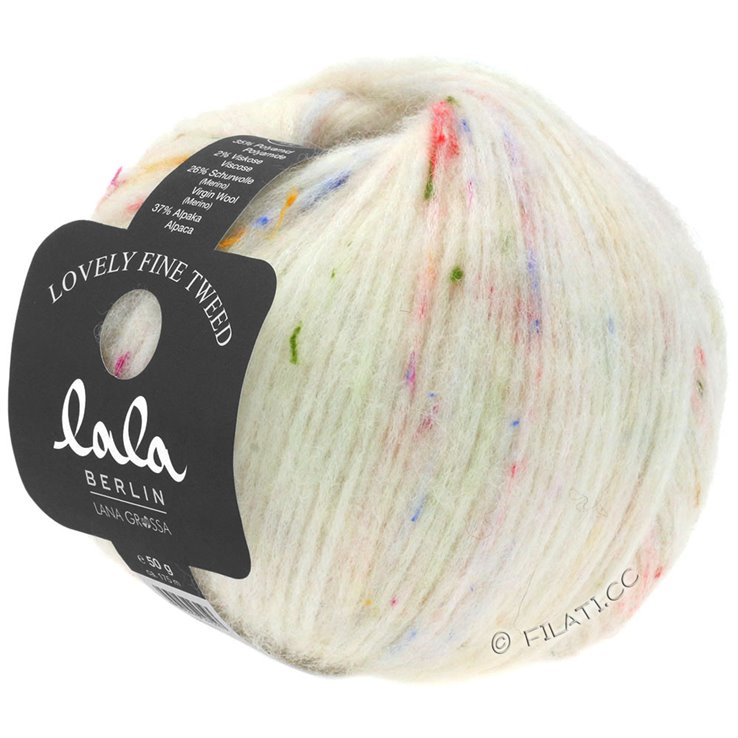 Lana Grossa LOVELY Fine Tweed (lala BERLIN) | 101-Weiß