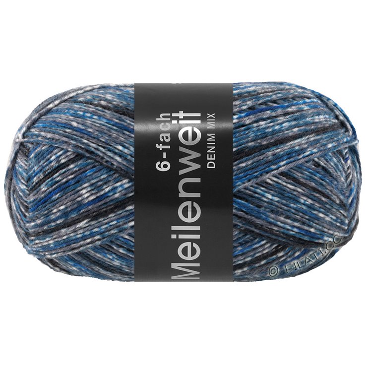 MEILENWEIT 6-FACH 150g DENIM MIX - von Lana Grossa | 9639-