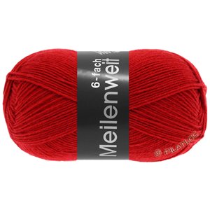 MEILENWEIT 6-FACH 150g  Uni - von Lana Grossa | 8966-Rot