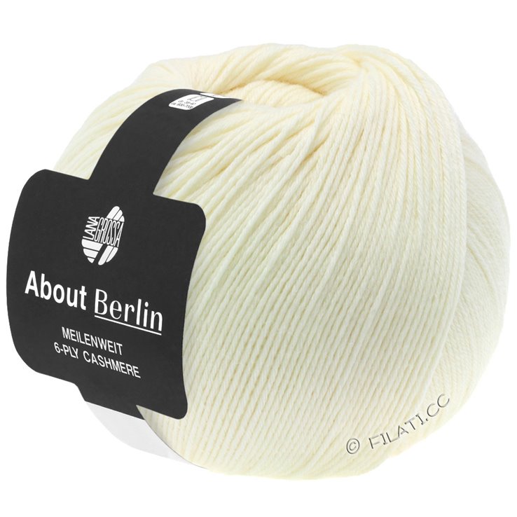 MEILENWEIT 6-PLY CASHMERE (ABOUT BERLIN) - von Lana Grossa | 001-Rohweiß
