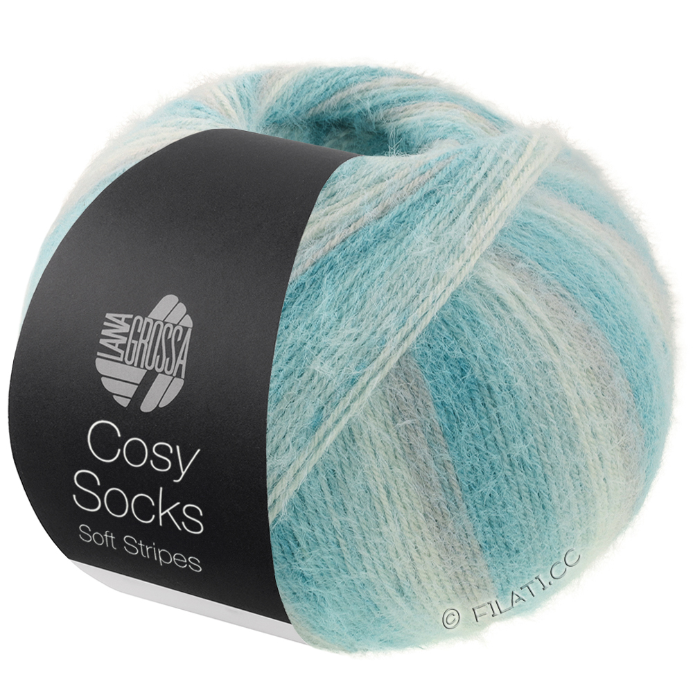 MEILENWEIT 100g Cosy Socks Soft Stripes - von Lana Grossa | 110-