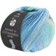 MEILENWEIT 100g Cotton Bamboo Denim - von Lana Grossa | 3312-Helltürkis/Silbergrau/Himmelblau/Hellblau/Jeans
