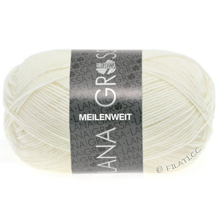 MEILENWEIT 50g - von Lana Grossa | 1101-Weiß