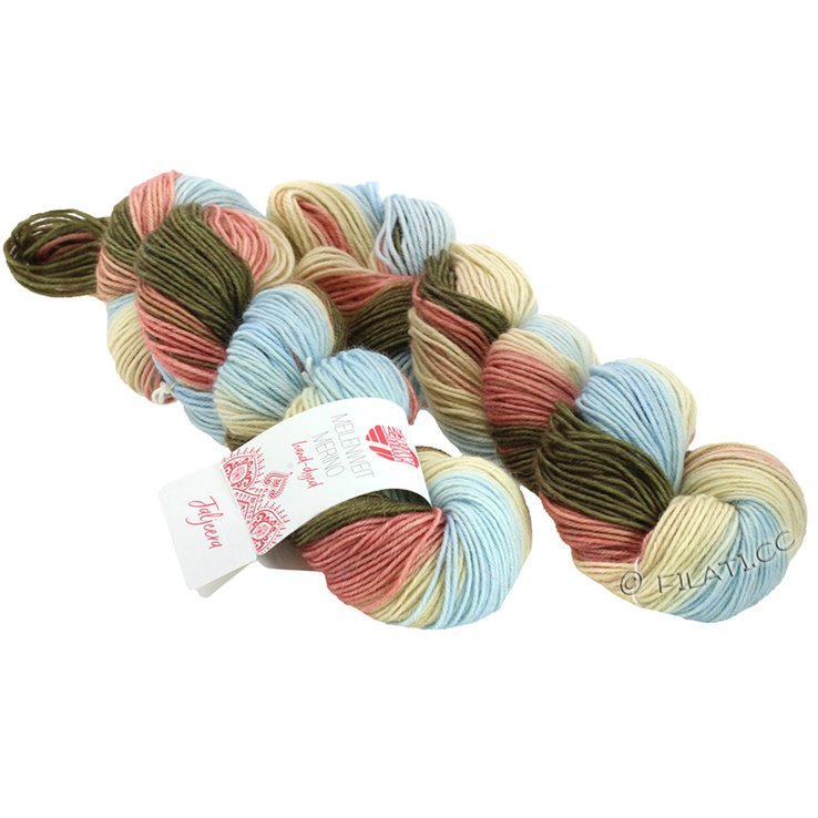 MEILENWEIT 2 Stränge à 50g Merino Hand-dyed - von Lana Grossa | 201-Taljeera