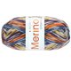 Lana Grossa MEILENWEIT 100g Merino Extrafine Meran | 2585-Weiß/Anthrazit/Goldgelb/Pfirsich/Petrol/Orange/Dunkelbraun
