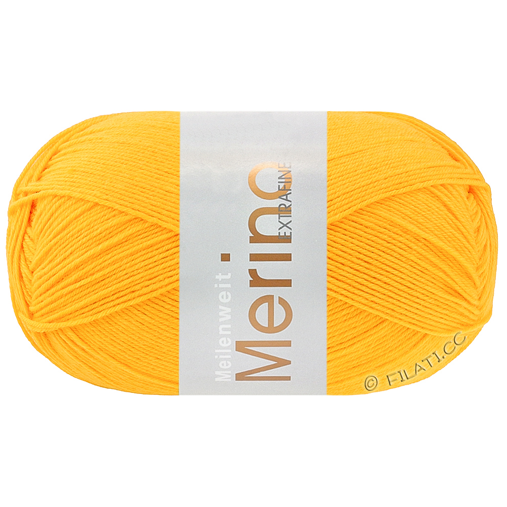MEILENWEIT 100g Merino Extrafine - von Lana Grossa | 2468-Hellorange