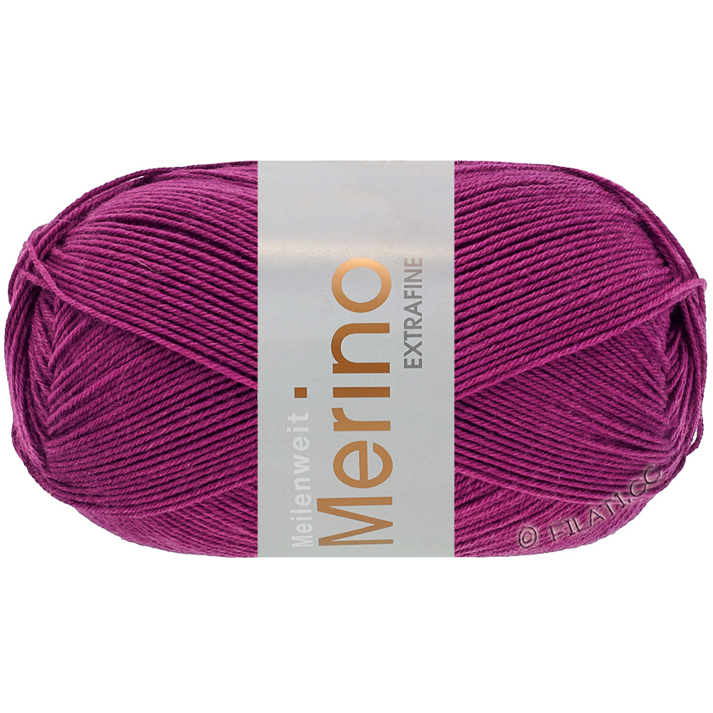 MEILENWEIT 100g Merino Extrafine - von Lana Grossa | 2474-Purpur