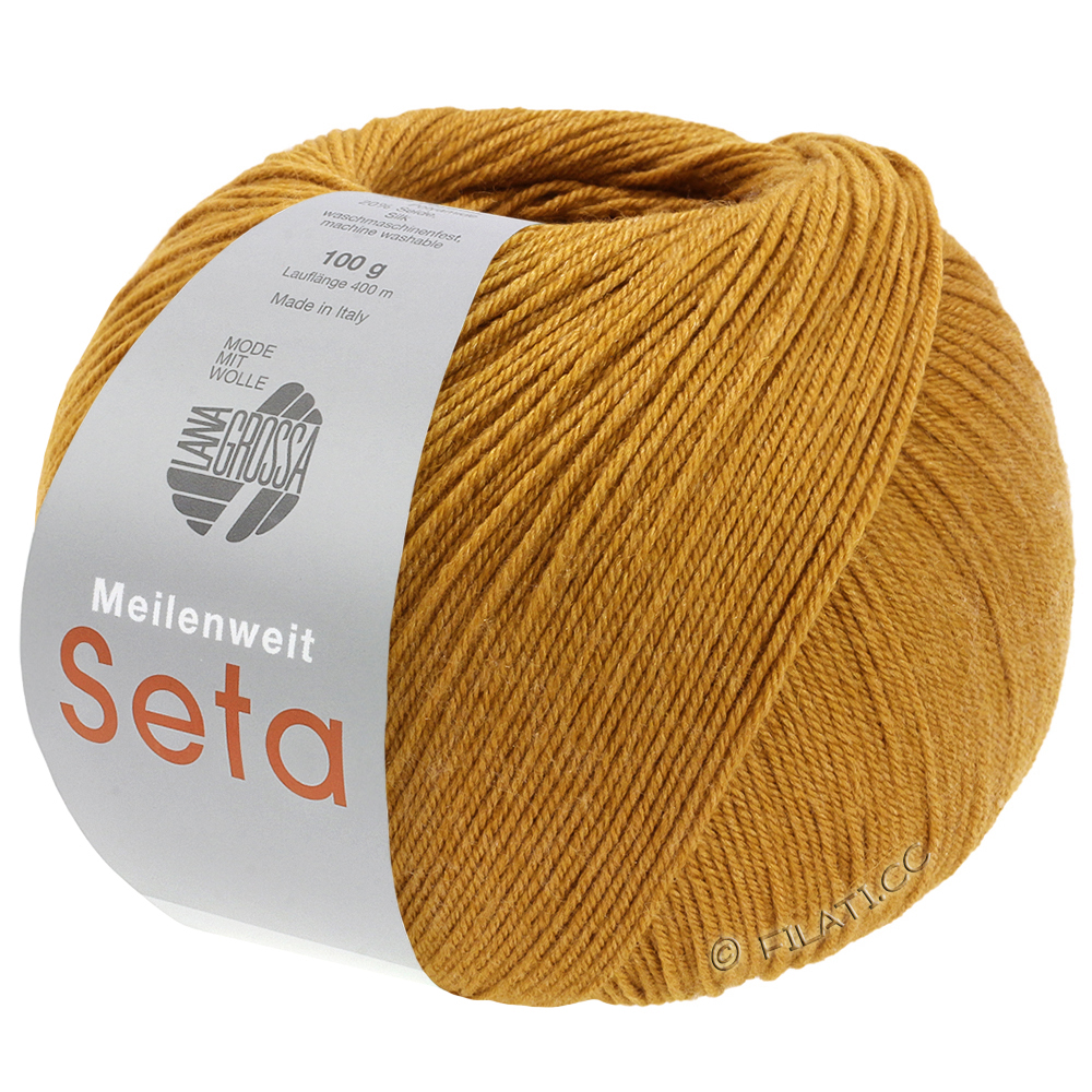 MEILENWEIT 100g Seta - von Lana Grossa | 63-Honiggelb