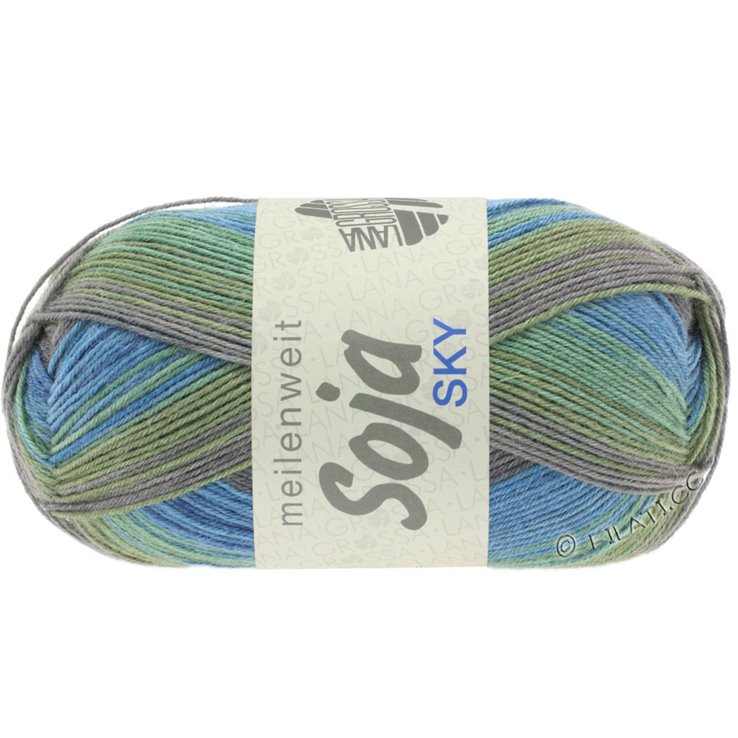 MEILENWEIT 100g Soja Mini Stripes - von Lana Grossa | 201-