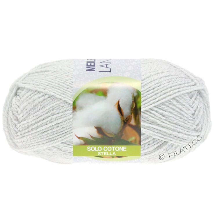 MEILENWEIT 50g Solo Cotone Stella - von Lana Grossa | 3601-Weiß