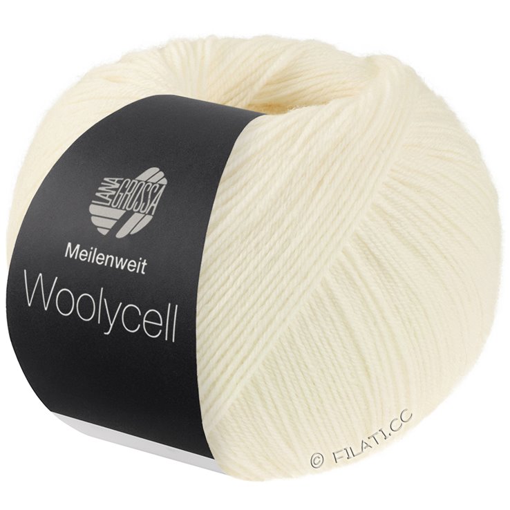 Lana Grossa MEILENWEIT 100g Woolycell | 01-Weiß