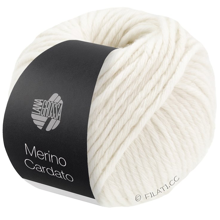 MERINO CARDATO - von Lana Grossa | 01-Rohweiß
