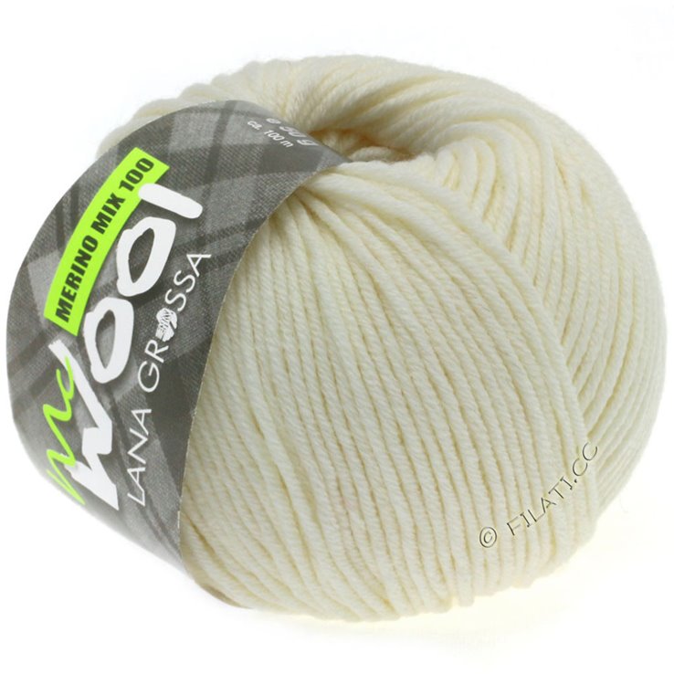 MERINO Mix 100 (McWool) - von Lana Grossa | 101-Rohweiß