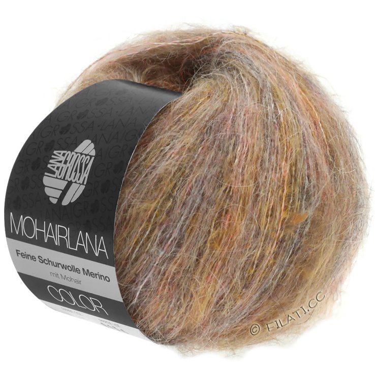 MOHAIRLANA COLOR - von Lana Grossa | 101-Taupe/Hellorange