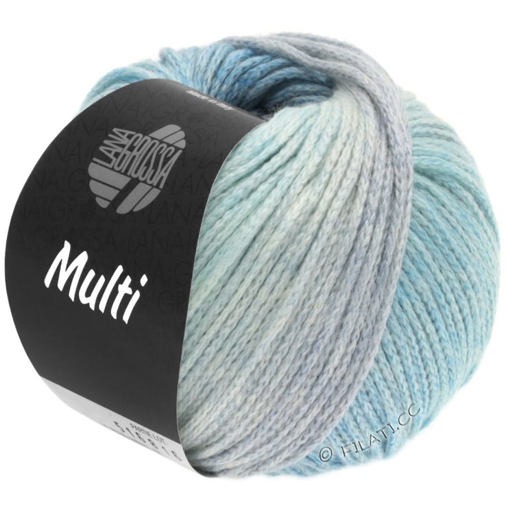 MULTI - von Lana Grossa | 01-Hellblau/Jeans/Mint