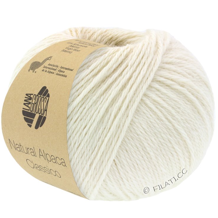 NATURAL ALPACA Classico - von Lana Grossa | 101-Rohweiß