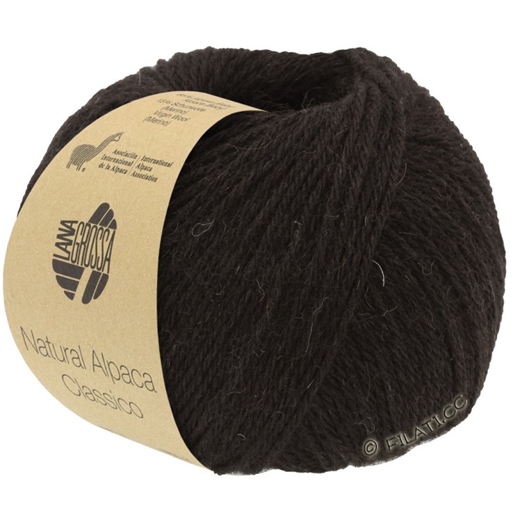 Lana Grossa NATURAL ALPACA Classico | 108-Schwarzbraun