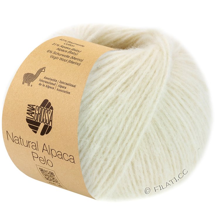 NATURAL ALPACA Pelo - von Lana Grossa | 001-Rohweiß