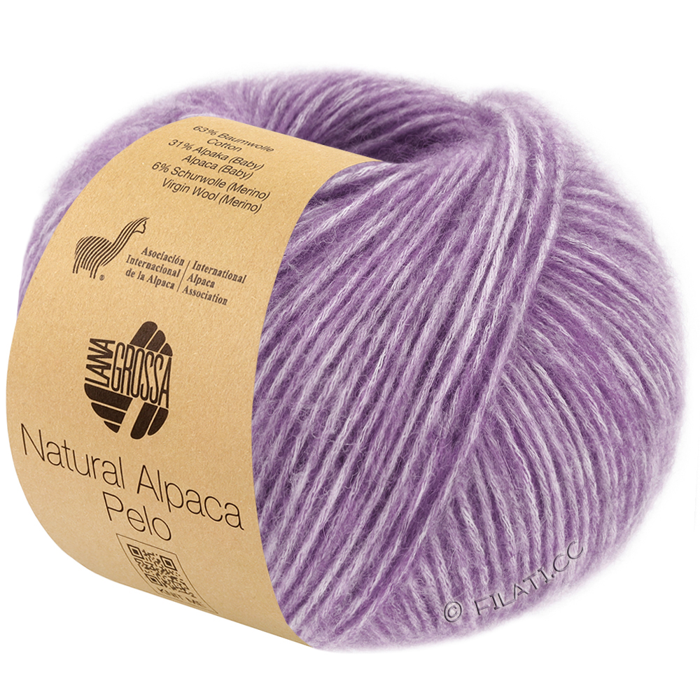 NATURAL ALPACA Pelo - von Lana Grossa | 037-Lila meliert