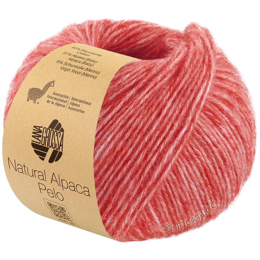 NATURAL ALPACA Pelo - von Lana Grossa | 038-Hellrot meliert