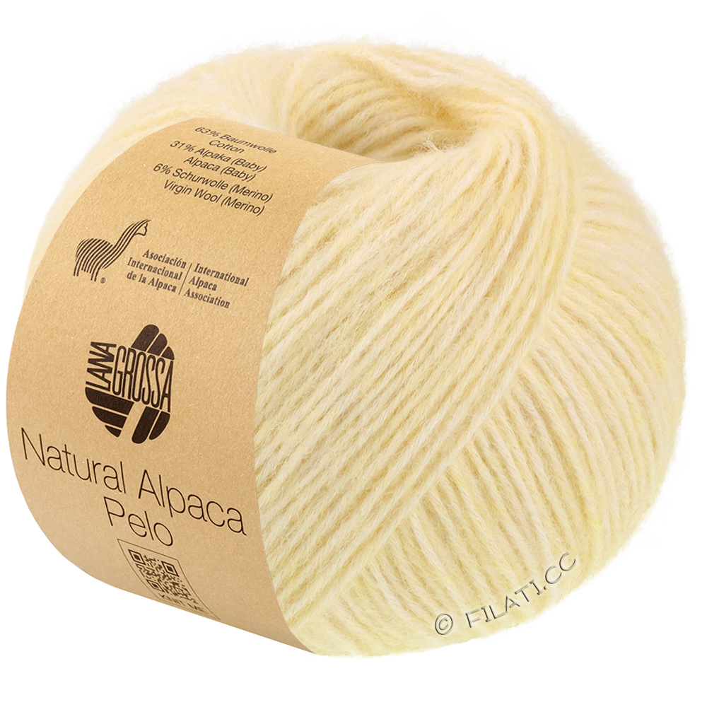 NATURAL ALPACA Pelo - von Lana Grossa | 039-Vanille meliert
