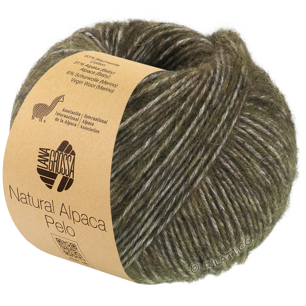 NATURAL ALPACA Pelo - von Lana Grossa | 040-Waldgrün meliert