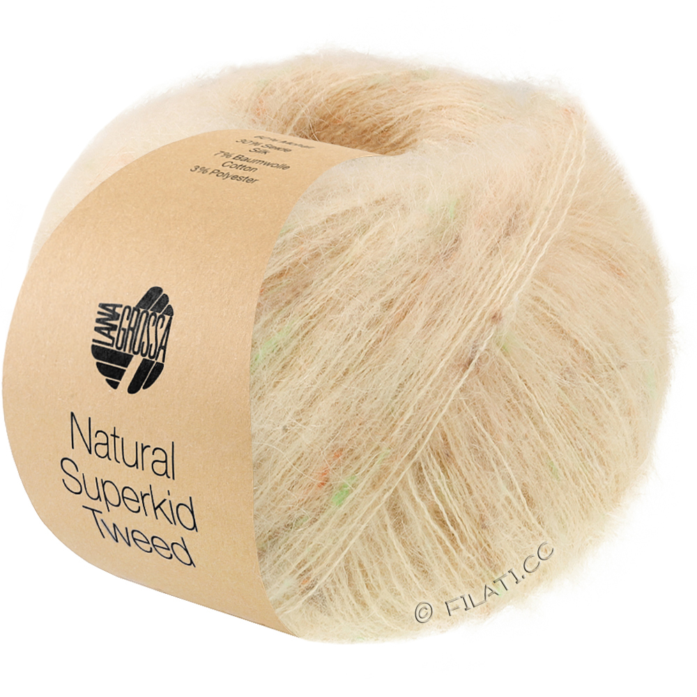 NATURAL SUPERKID TWEED - von Lana Grossa | 639-Beige