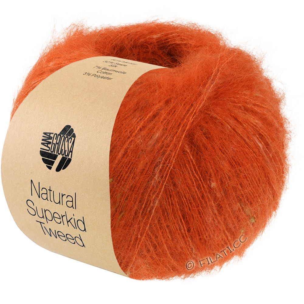 NATURAL SUPERKID TWEED - von Lana Grossa | 640-Kupferrot